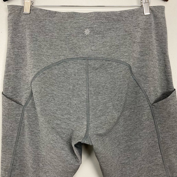 Athleta Ultimate Stash Pocket 7/8 Leggings Women’s Size 2X Drawstring Waist Gray - Picture 7 of 11